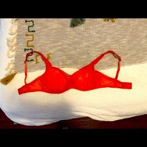 Adore Me red bra 34DD